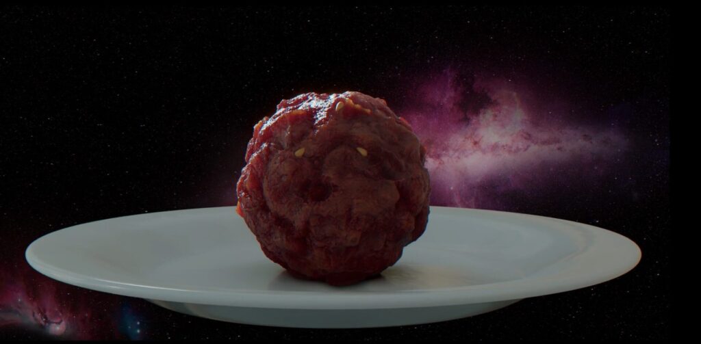 "Chicken Nugget" kdrama, picture of a round chicken nugget, looks like a meatball