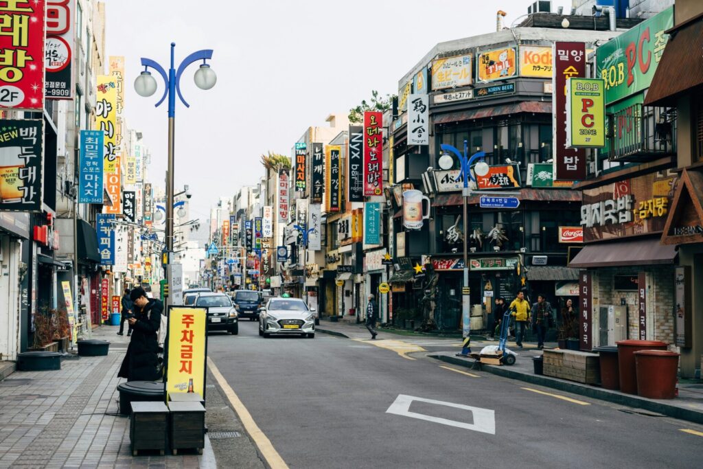 Photo of a street in Busan, by Markus Winkler on Unsplash